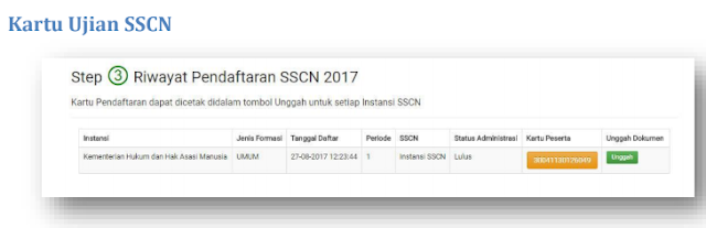 gambar cara cetak kartu ujian  CPNS DI sscn 2018