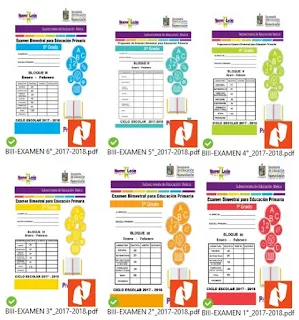  examenes trimestrales primaria tercer trimestre SENL