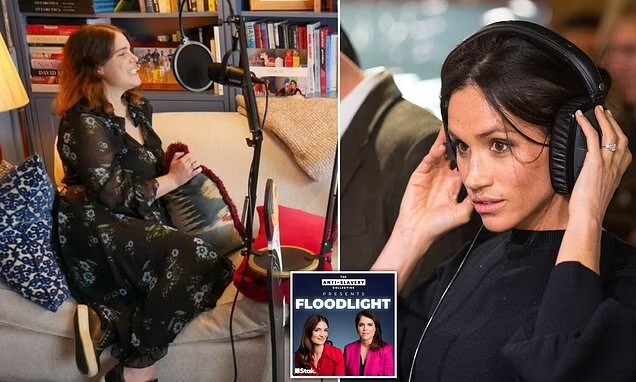 Eugenie pips Meghan to the post and releases first episode of her weekly podcast.