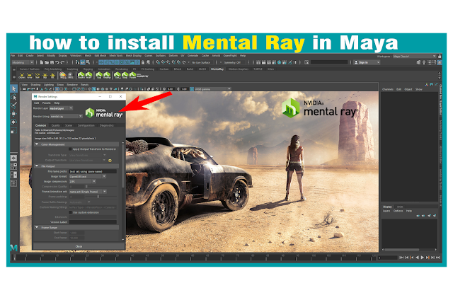 How to install Mental Ray for Autodesk Maya 2017 TO 2020 With Render Scene. 2020 
