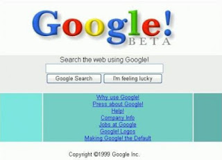 Página Web de Google en 1999