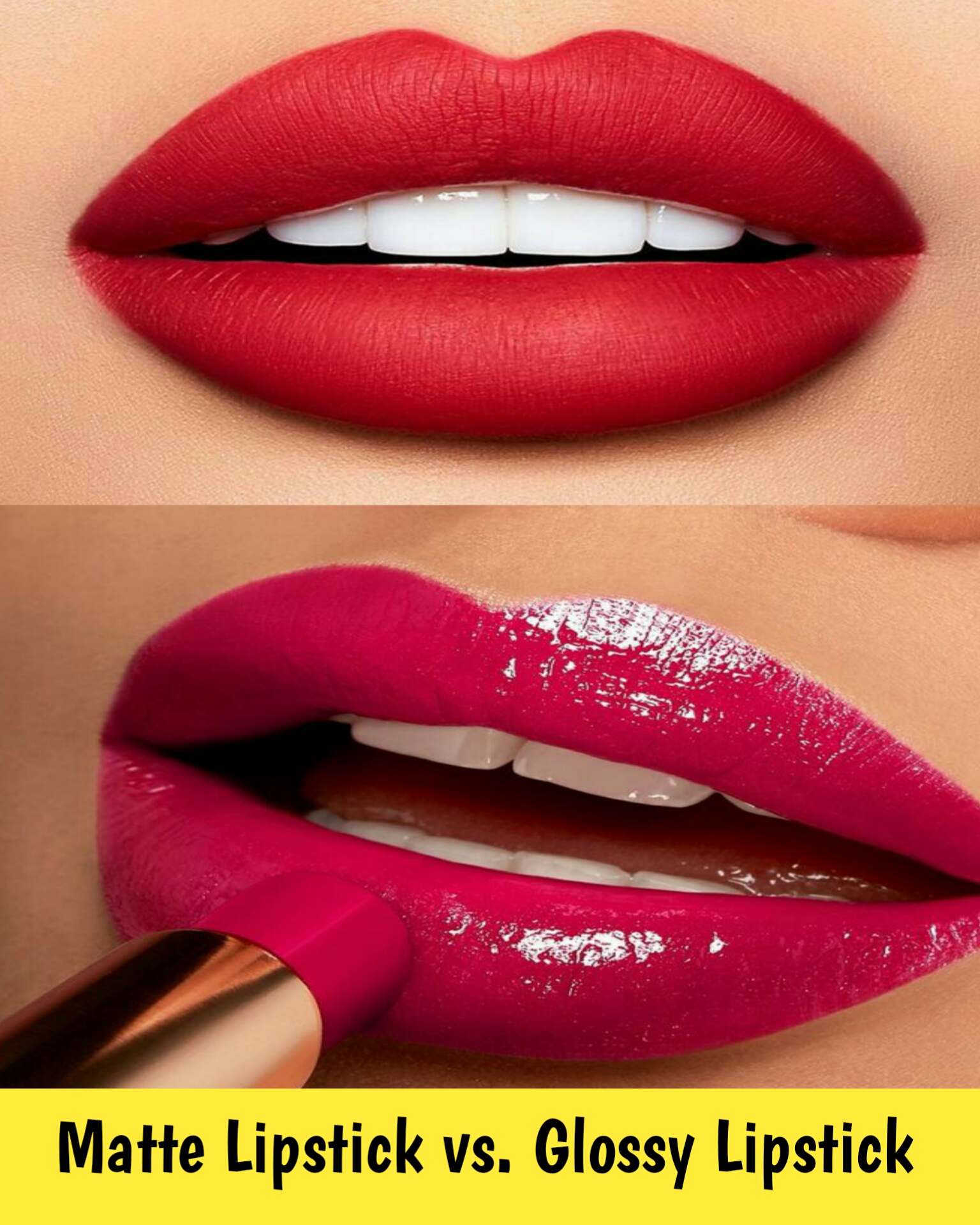 Matte Lipstick vs. Glossy Lipstick