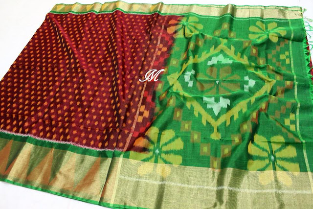 Pochampally ikkat sico silk saree 