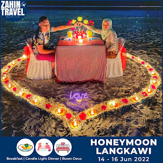 Pakej Honeymoon ke Langkawi Kedah 3 Hari 2 Malam pada 14-16 Jun 2022 2