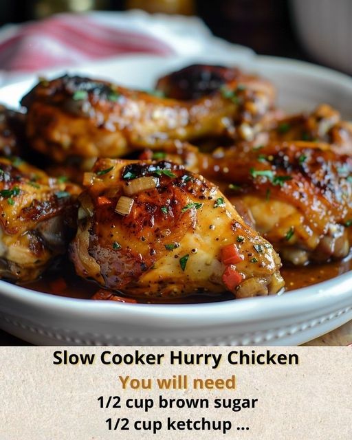 Slow Cooker Hurry Chicken A Sweet and Tangy Chicken Dish That's ...