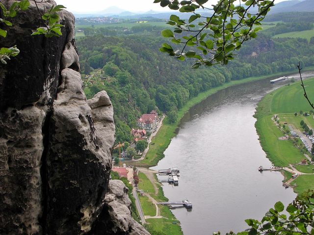 Elbe, widok na Łabę