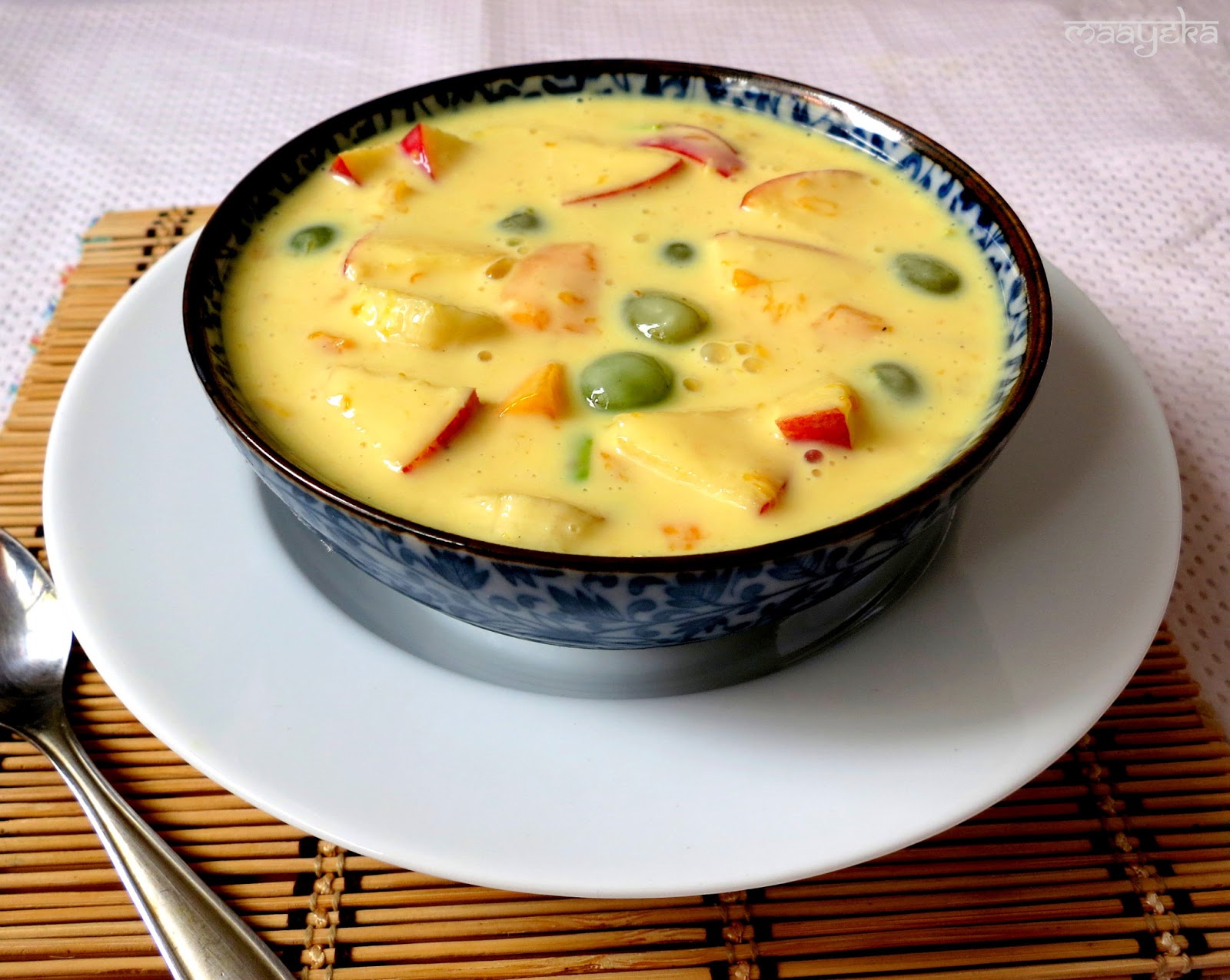 and custard cake recipe pudding Maayeka » Fruit Custard