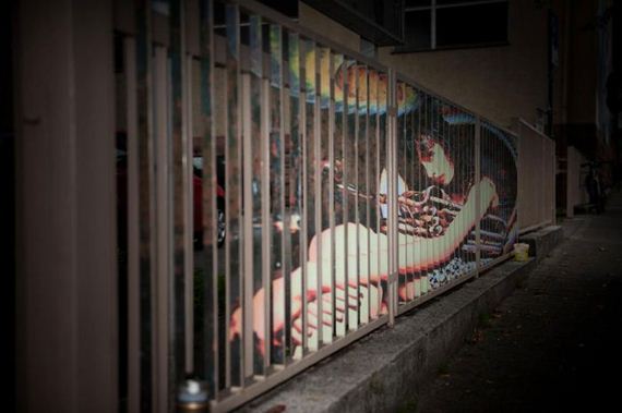 Amazing Art, street Railings, Mannheim Germany, Creative Artists, Cool Pictures, Amazing Creativity, Unbelievable Paintings, Beautiful Illusions, Extraordinary Work, Wall Paintings, Street Abstracts, Incredible Streets, Creative Work   