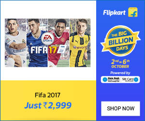 flipkart big billion day fifa 2017