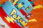 This cute Pokemon cake was a special request for a Pokemonthemed birthday .