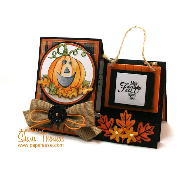 Sizzix baby dresser die used for Halloween card, by Paperesse.