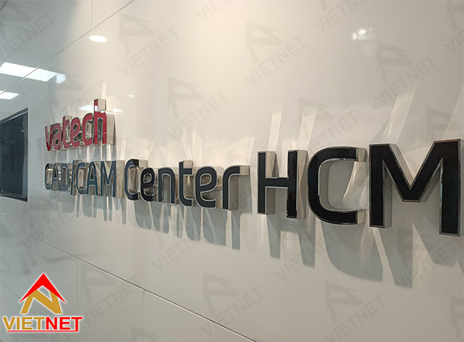 Gia công chữ nổi Vatech Cam Center HCM