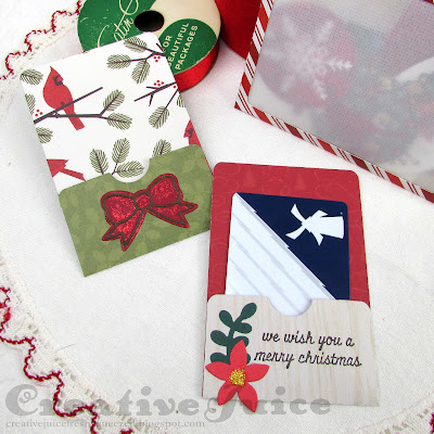 Lisa Hoel for Eileen Hull - Christmas gift tags, Comfort & Joy Event 2023  #creativejuicefreshsqueezed #EileenHull  #eileenhulldesigns  #sizzix #mymakingstory #TeamEileen #mysizzixstory