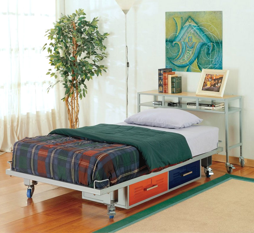 Boys Twin Bedroom Ideas Photos  Teen Trends Boys Twin Bed Set - Teen Trends, Metal Frame