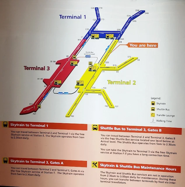 樟宜機場 Skytrain Map