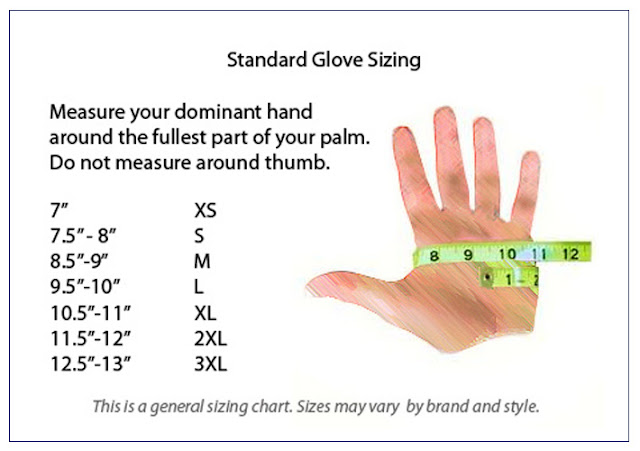 hướng dẫn xác định cỡ găng tay đàn ông