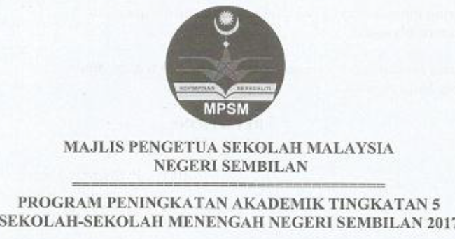 Koleksi Soalan Percubaan SPM Matematik 2017 + Skema 