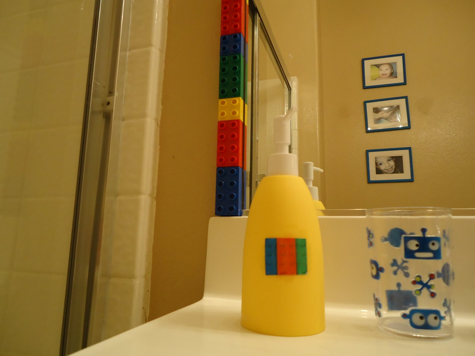 Shaped By Grace: LEGO bathroom: Before & After