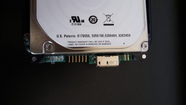 WD Passport USB disk controller with USB connector.