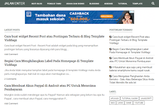 Cara Mudah Menghapus Gambar Thumbnail  Homepage di Template Viomagz 