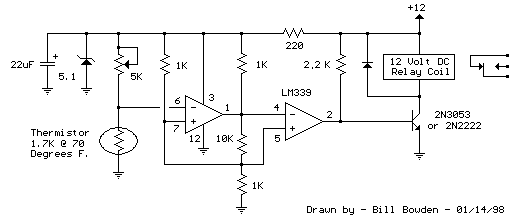 Relay Circuit Electronic Thermostat