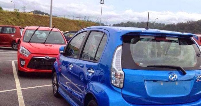 Perodua Myvi Baru Biru - Surat VV