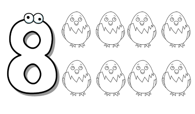Mewarnai Gambar Angka 8 - Aneka Mewarnai Gambar