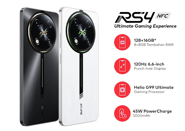 Harga dan Spesifikasi Itel RS4, Smartphone Murah Bertenaga MediaTek Helio G99 Ultimate dengan RAM hingga 12 GB