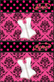 Pink Lingerie Free Printable Gum Adams Labels.