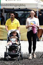 turner and jonas with her baby, fun time with little girl