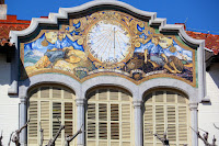 Detalle modernista en Sant  Feliu de Guixols. 