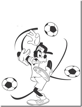 colorear dibujo de Goofy