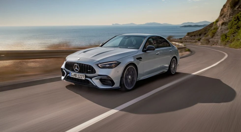 2024 Mercedes-AMG C63 Drops Four Cylinders but Gains a Hybrid