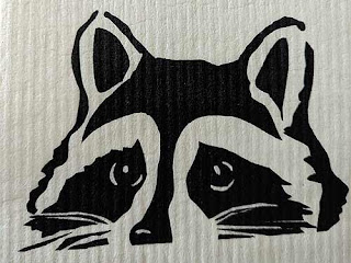 Raccoon Sponge Cloths.