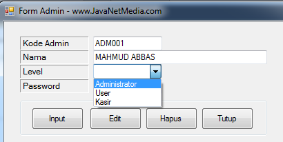 VB .Net - Cara Memunculkan Data Pada ComboBox