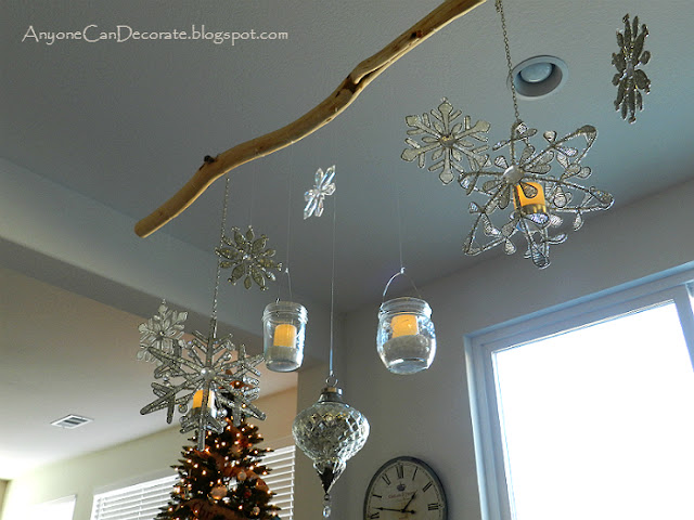 Anyone Can Decorate: My DIY Christmas Ornament Chandelier
