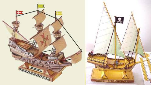 pirate ship model plans free