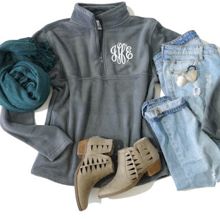  monogrammed pullover