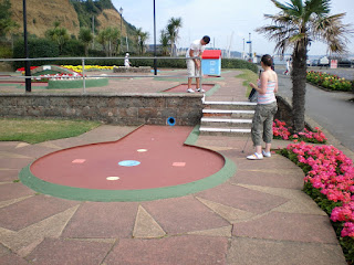 The Crazy Golf course at Shanklin seafront on the Isle of Wight back in 2008