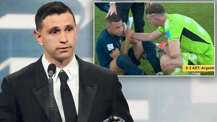 Emi Martinez has revealed what he told Kylian Mbappe moments after World Cup win