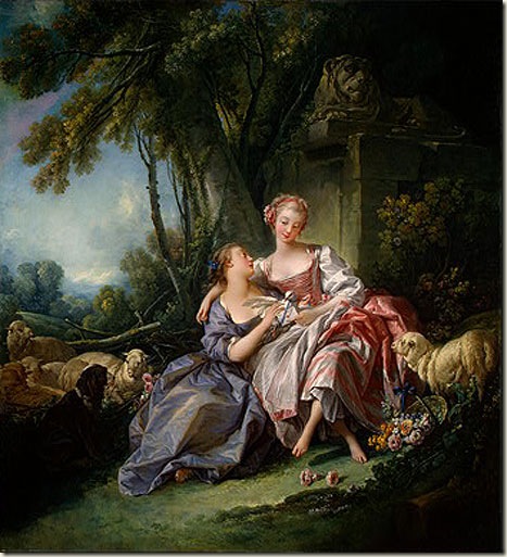 A Carta de Amor, 1750, óleo sobre tela, François Boucher