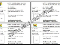 Aplikasi Cetak Kartu Ujiian Siswa SD SMP SMA Format Excel