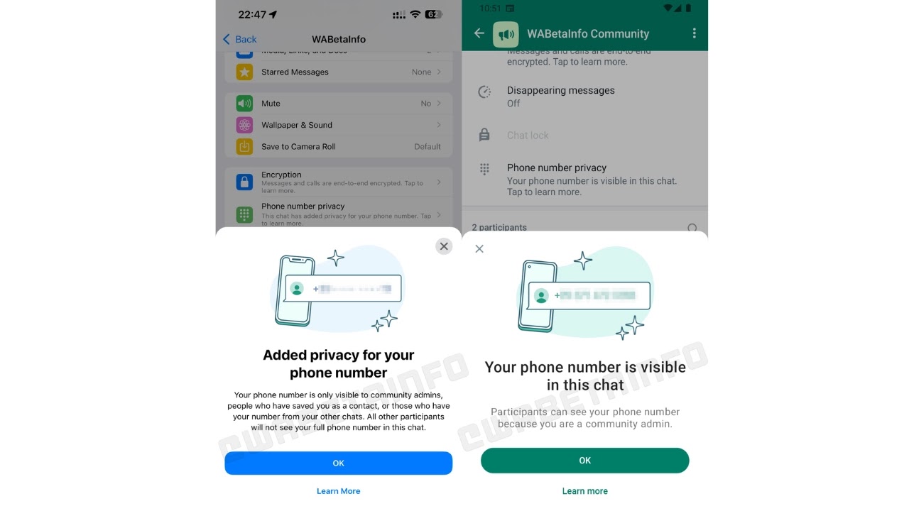 WhatsApp is rolling out a feature to keep your phone number completely private in community chats