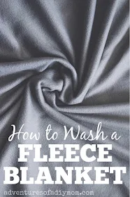 how to wash a fleece blanket