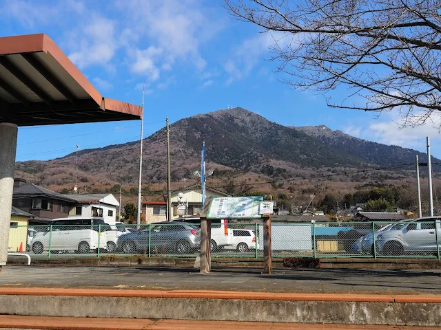 つくばりんりんロード　旧筑波駅跡　筑波山