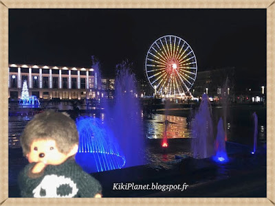 Bubbles le monchhichi visite le havre, illuminations, noël, grande roue, kiki, kiki de tous les kiki, normandie