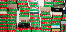 packing Operation Christmas Shoe Boxes for kids in need