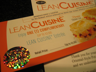 Lean Cuisine Coupons. thank you Lean Cuisine!