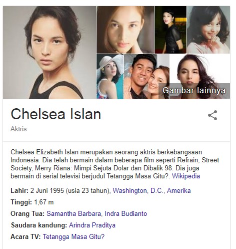 12 Fakta Menarik Chelsea Islan Yang Merupakan Seorang Aktris Indonesia