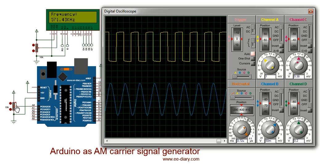 Arduino as AM carrier generator with waveform